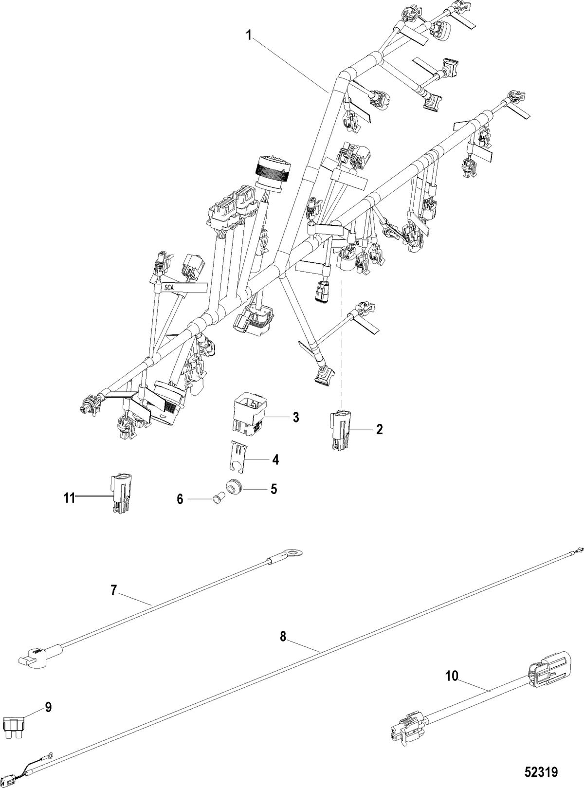 MERCRUISER ZEUS 3000 Harnesses