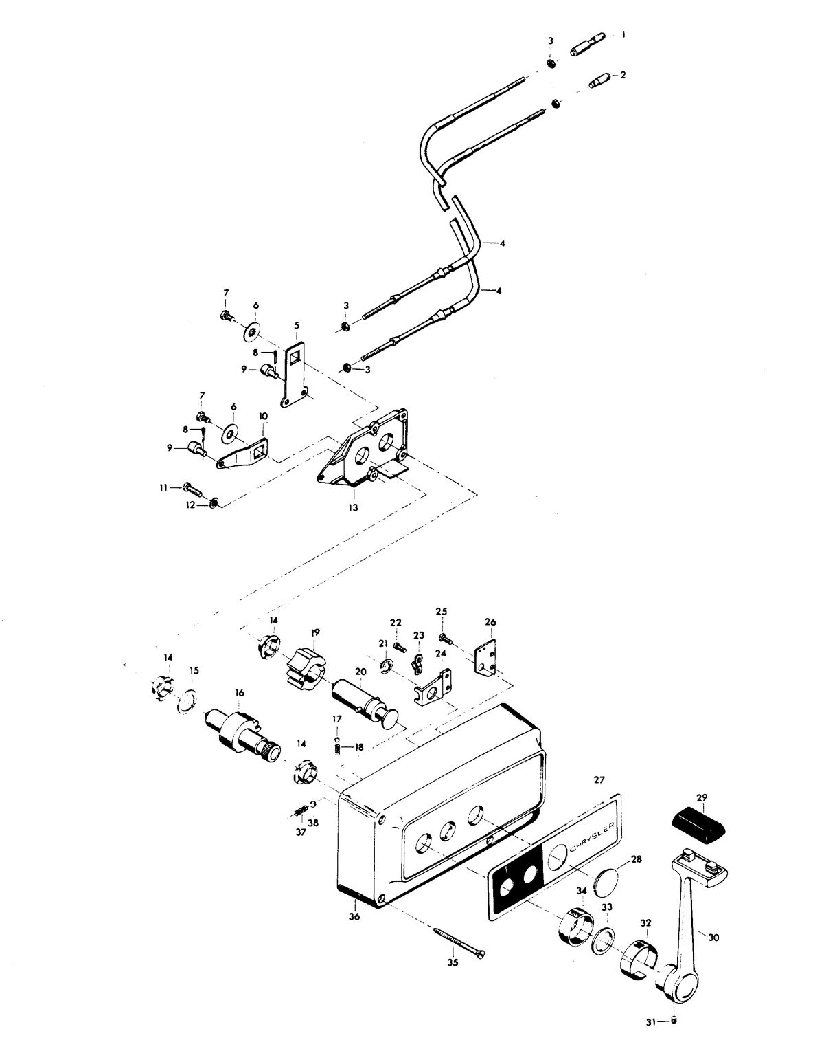 CHRYSLER 55 H.P. REMOTE CONTROL