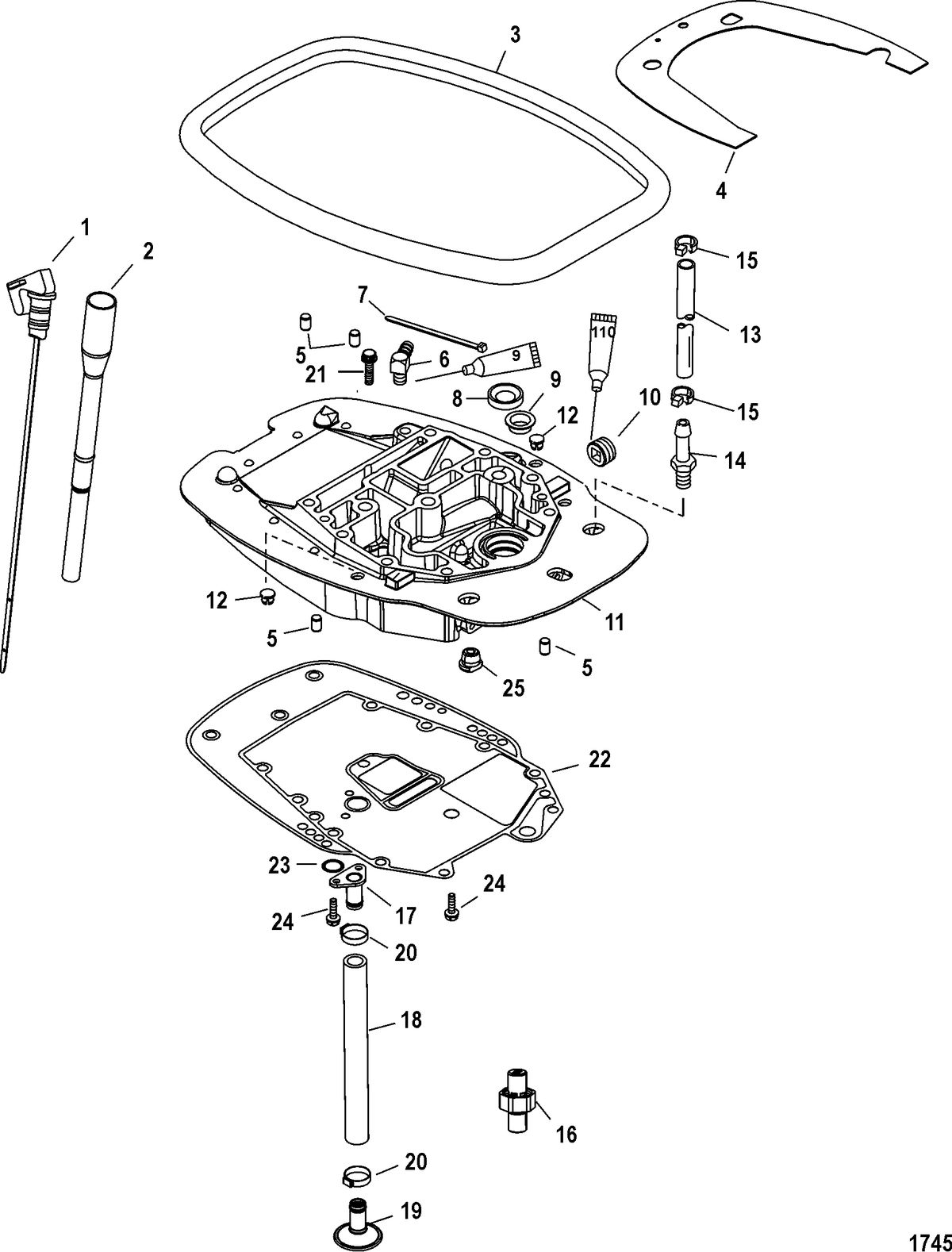 MERCURY/MARINER 40/50/60 EFI (4 CYLINDER) 4-STROKE Adaptor Plate