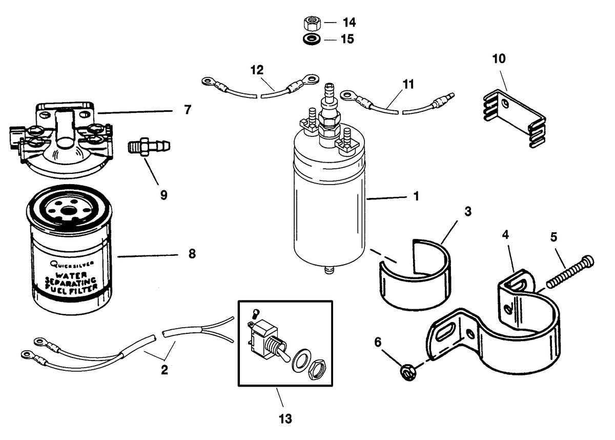 RACE OUTBOARD 2.5L (EFI) 2.5L (EFI-OFFSHORE) FUEL PUMP