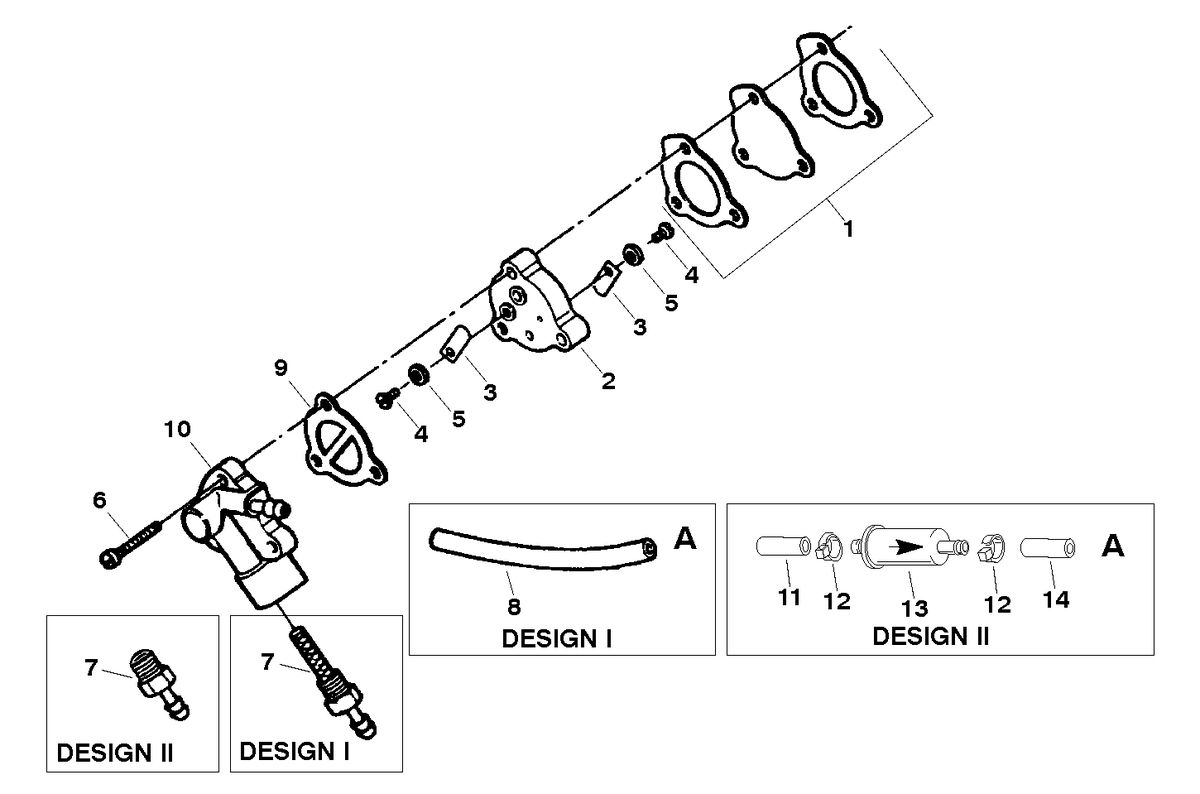 FORCE 5 H.P. FUEL PUMP