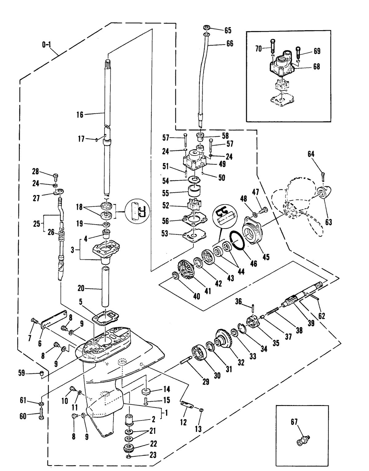 MARINER W15 HORSEPOWER GEARHOUSING ASS'Y