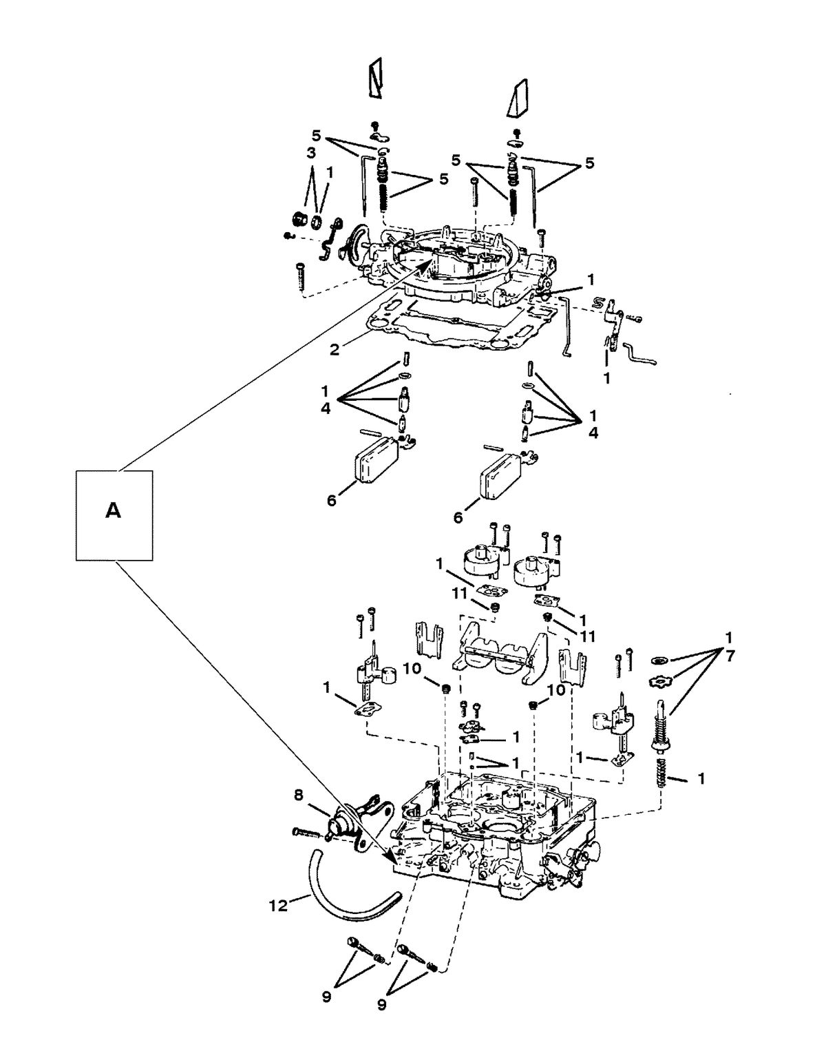 MERCRUISER 5.7L INBOARD ENGINE CARBURETOR (WEBER)
