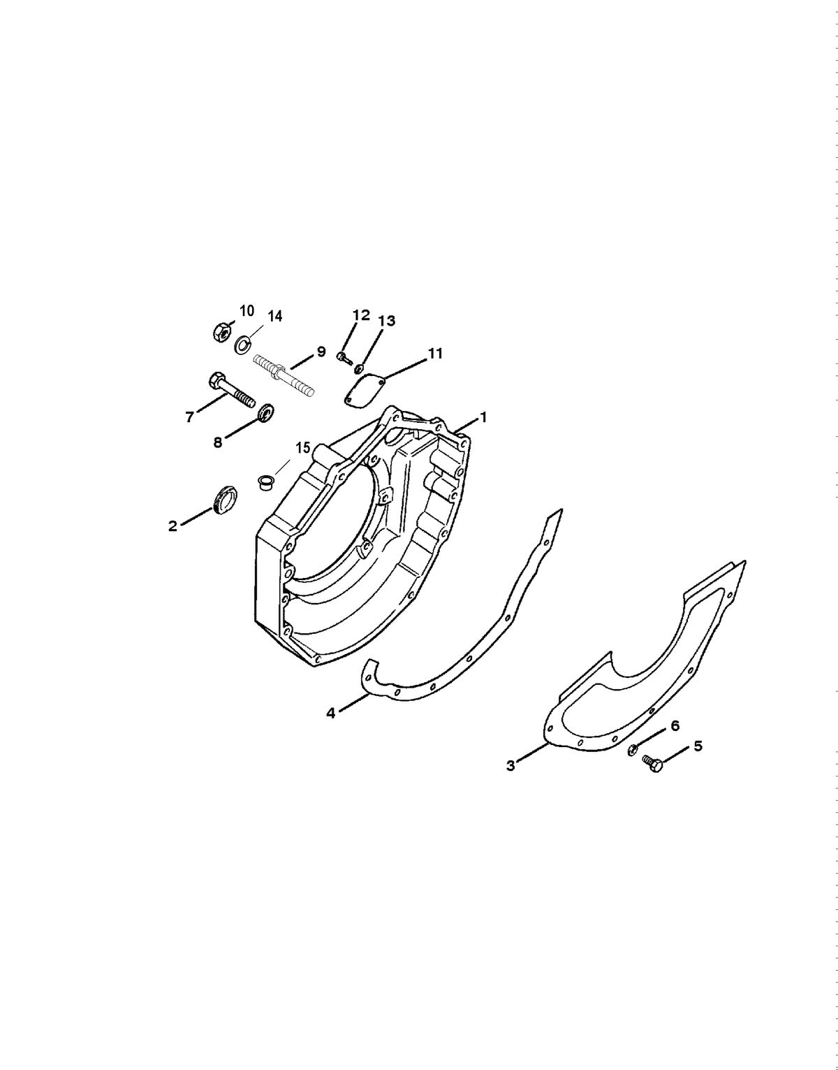 MERCRUISER 350/6.2L BLACK SCORPION SKI (GEN+) FLYWHEEL HOUSING