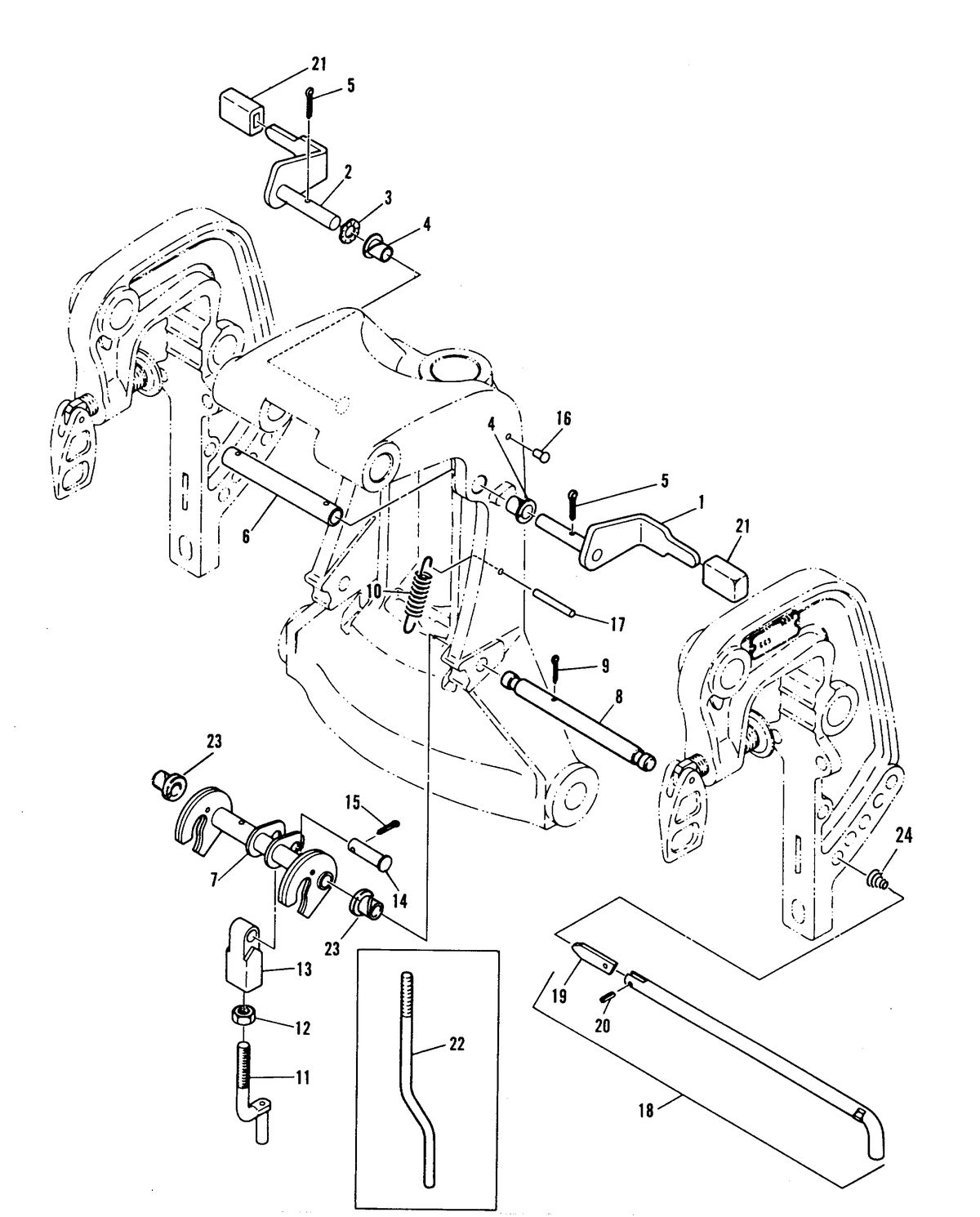 MARINER 55 HP REVERSE LOCK