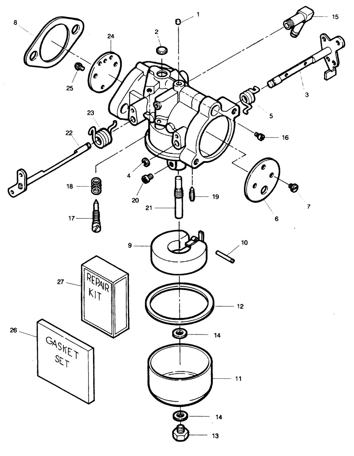 FORCE FORCE 90 HP1991 CARBURETOR