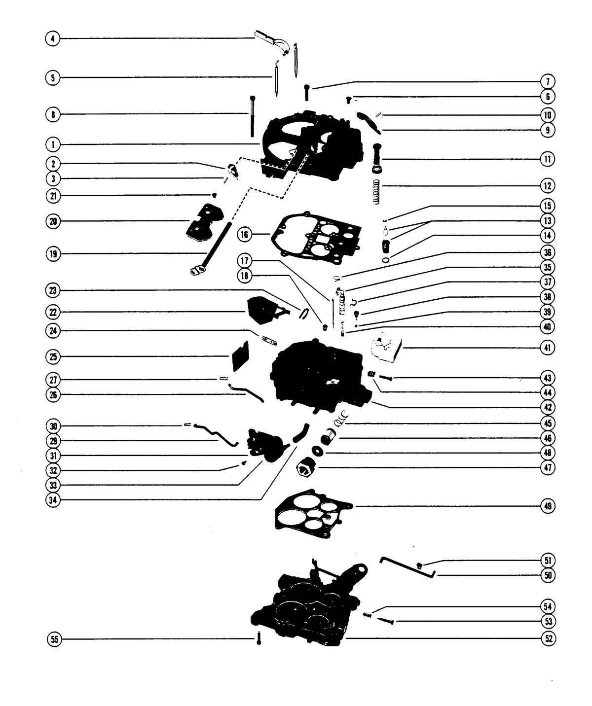 MERCRUISER 300 TEMPEST (MR/TR) ENGINE CARBURETOR