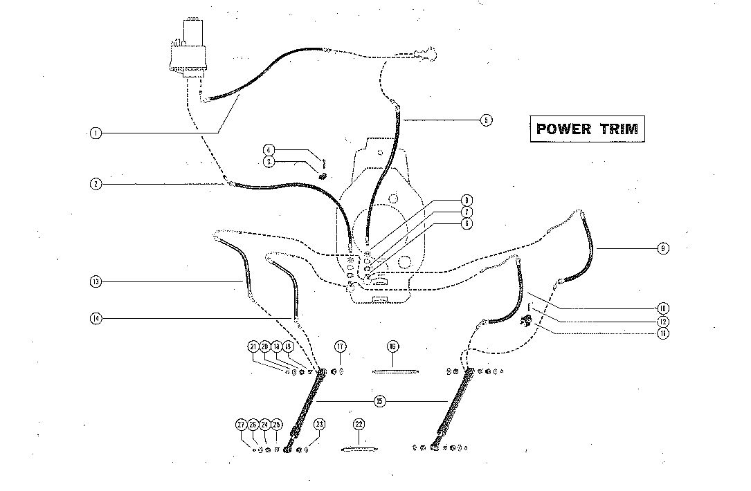 MERCRUISER K20-140-160 STERN DRIVE MERCRUISER 120, 140 AND 160 WITH POWER TRIM PARTS LIST