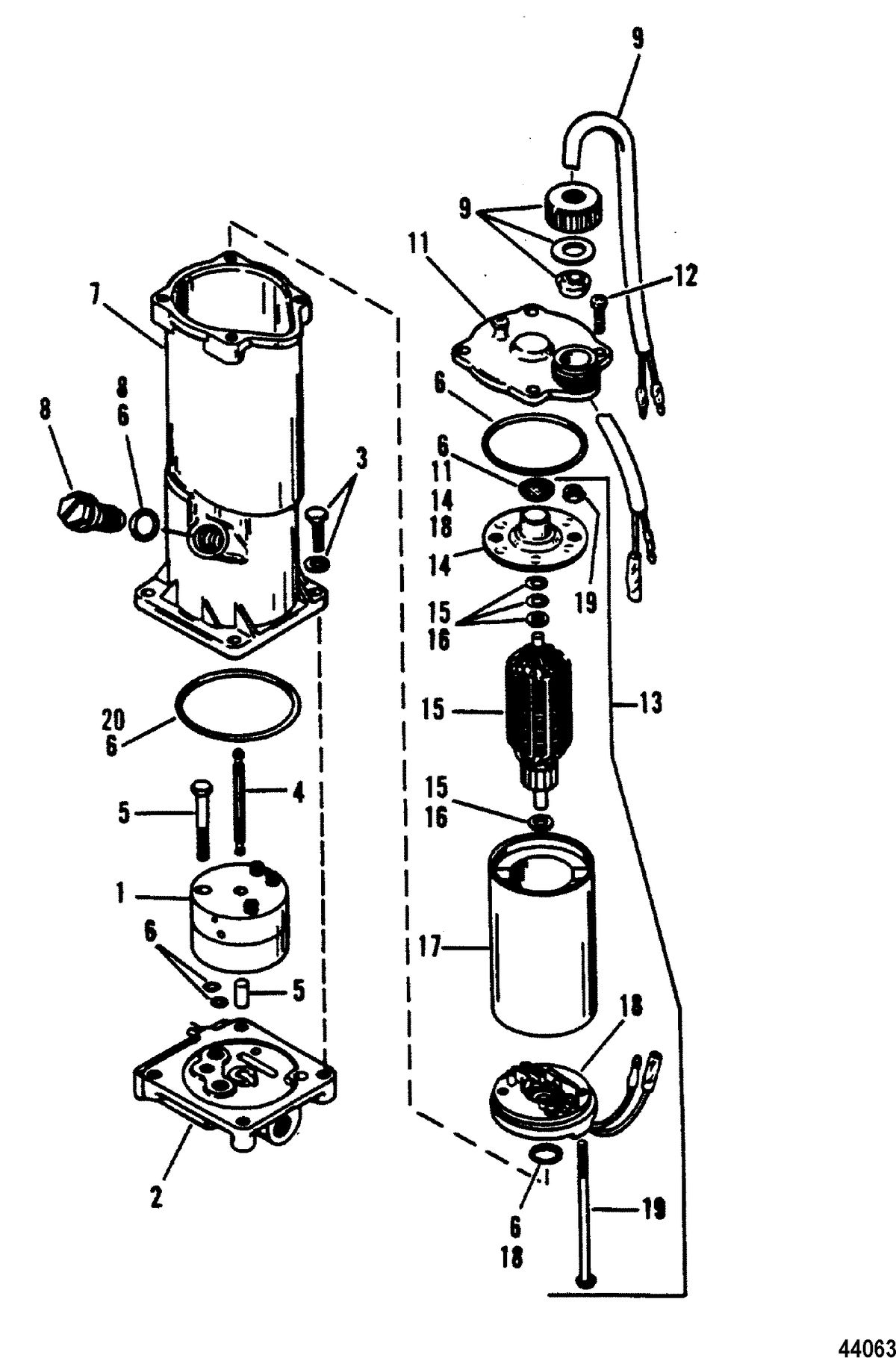 FORCE 90 HP FORCE Pump/Motor Assembly