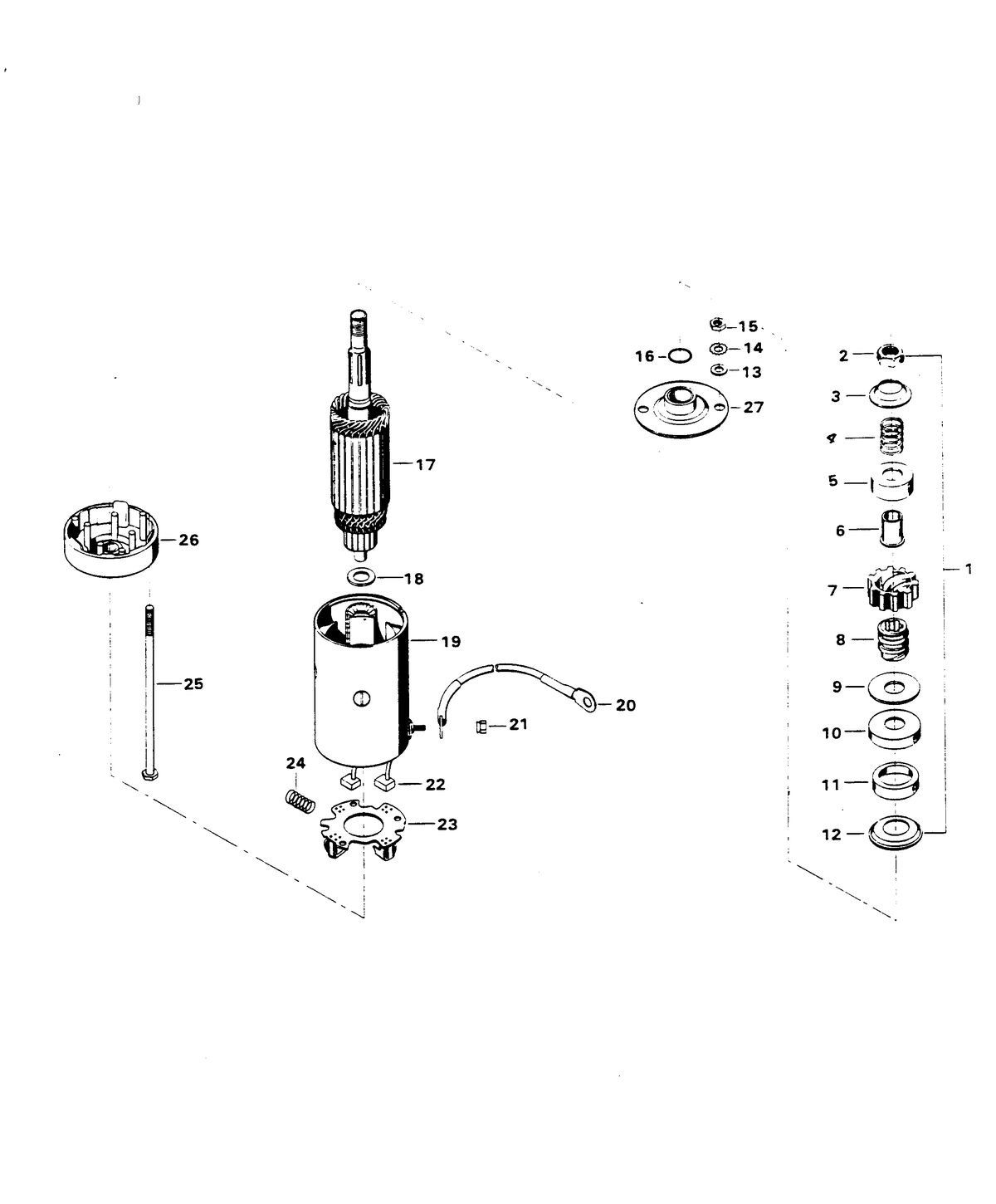 CHRYSLER 50 H.P. ELECTRIC STARTER