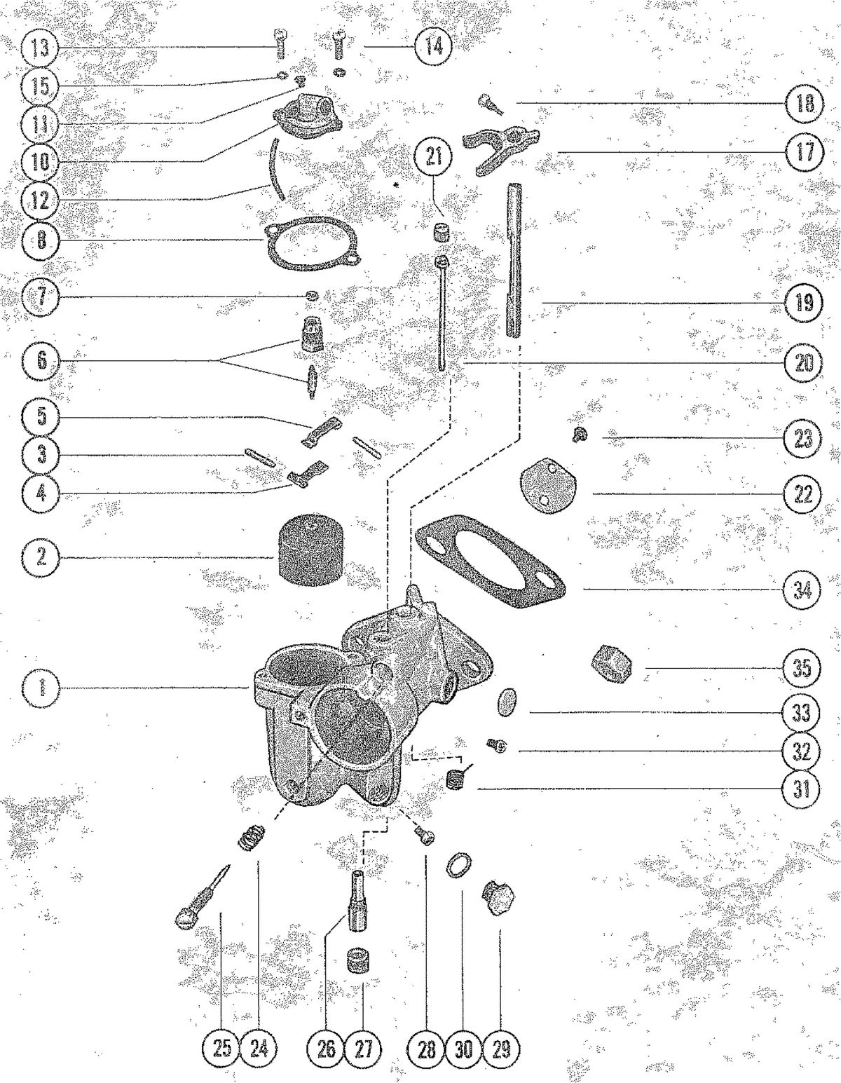 MARINER 115 HORSEPOWER CARBURETOR ASSEMBLY