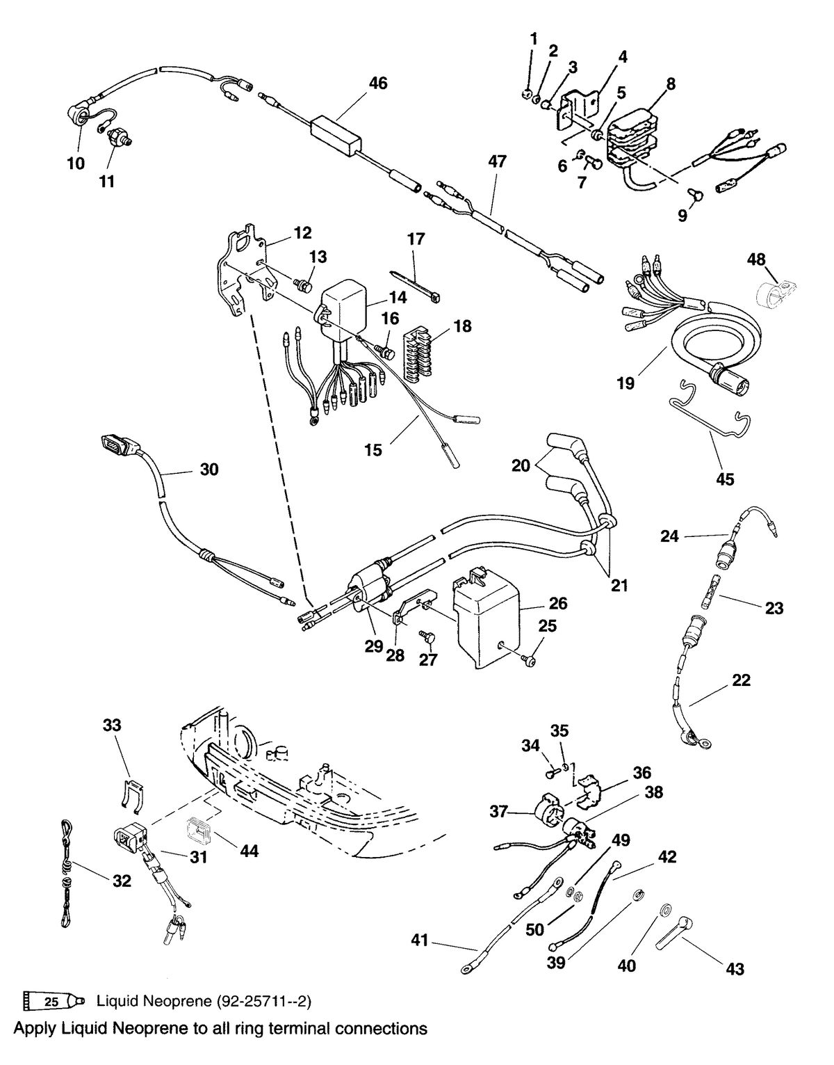 MERCURY 9.9 /8(BONDENSEE) 4 STROKE ELECTRICAL COMPONENTS