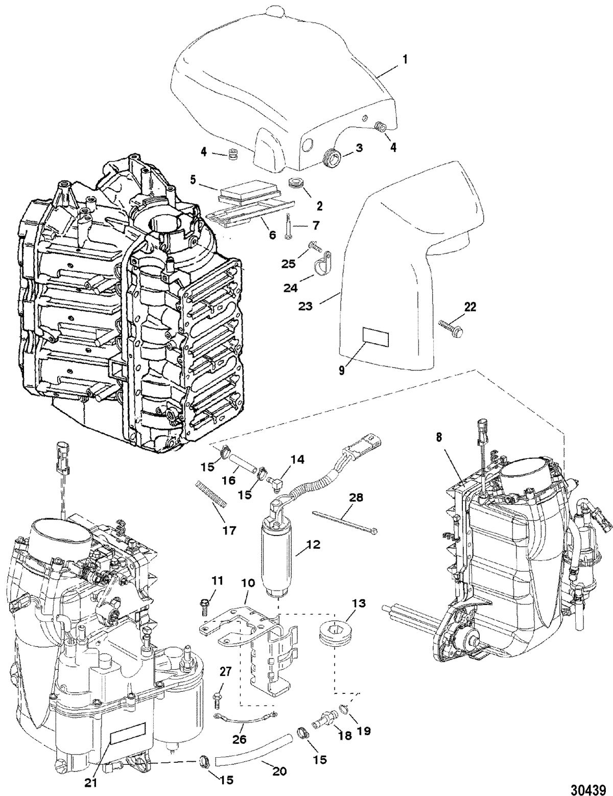 MERCURY/MARINER 200/225 (3.0L DFI) AIR HANDLER