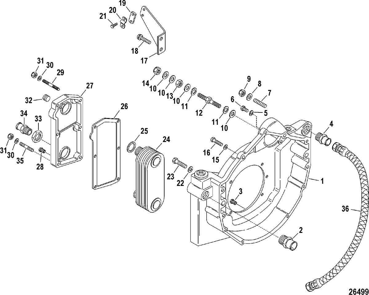 RACE STERNDRIVE 900 SC Flywheel Housing