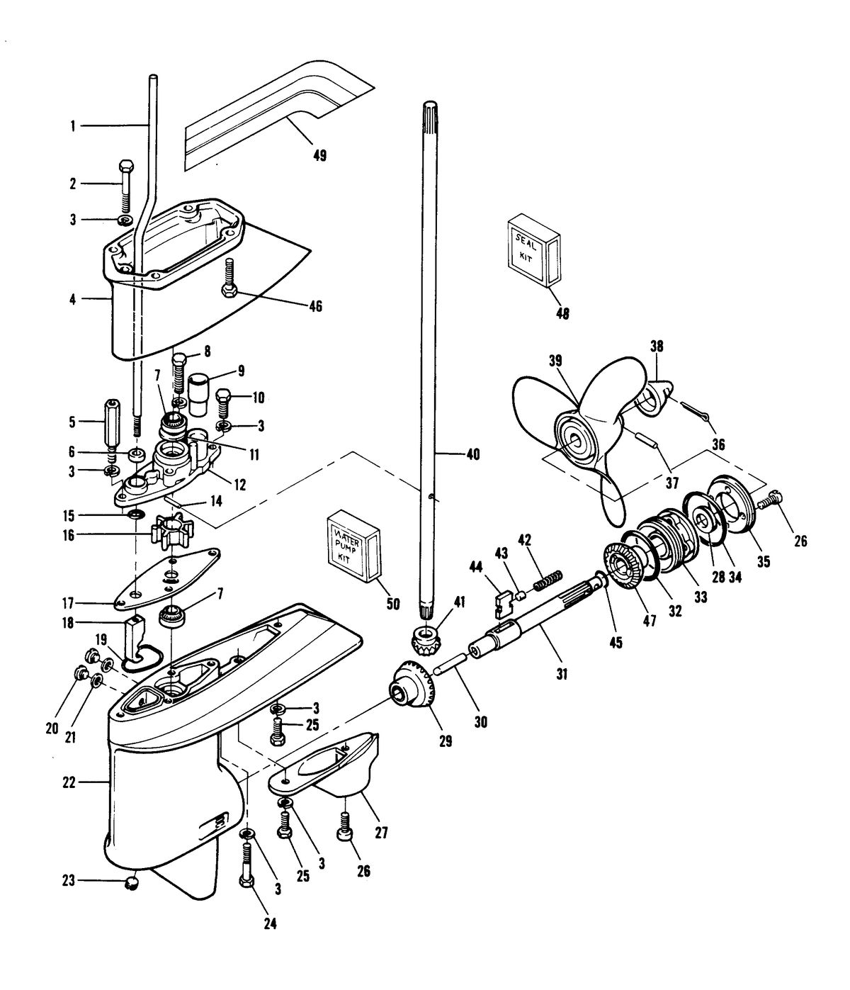 CHRYSLER 6 H.P. GEAR HOUSING