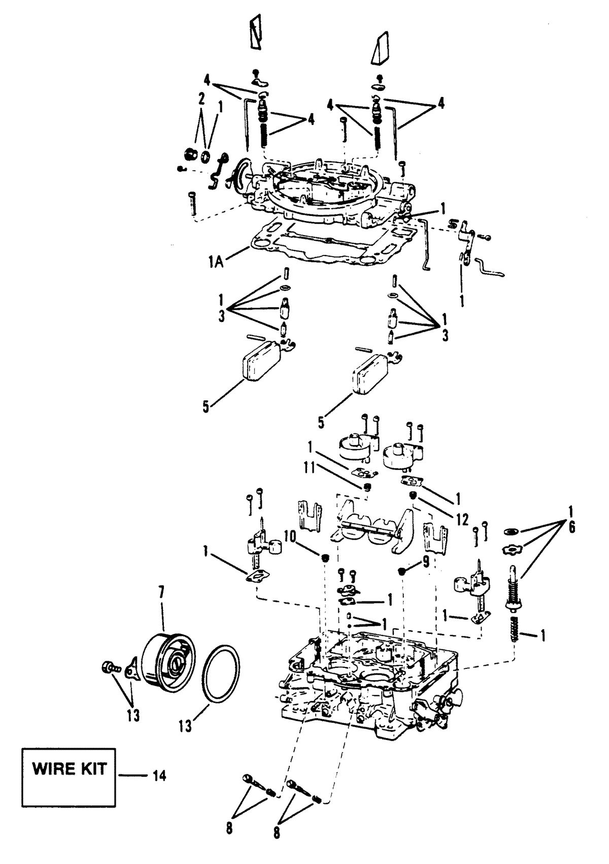 MERCRUISER 454 MAG BRAVO (GEN V) WEBER CARBURETOR