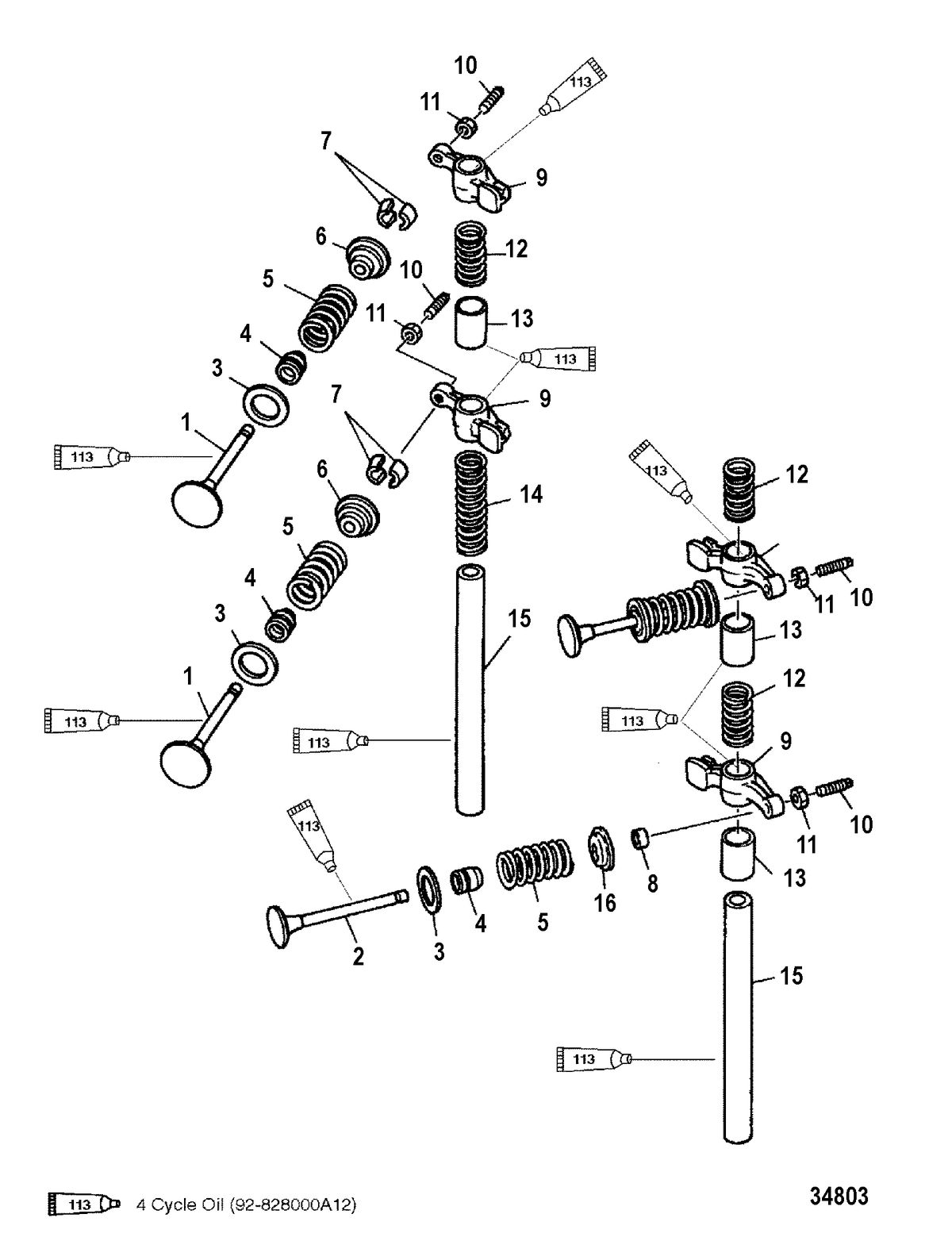 MERCURY/MARINER 8 BODENSEE 4-STROKE Intake/Exhaust Valve