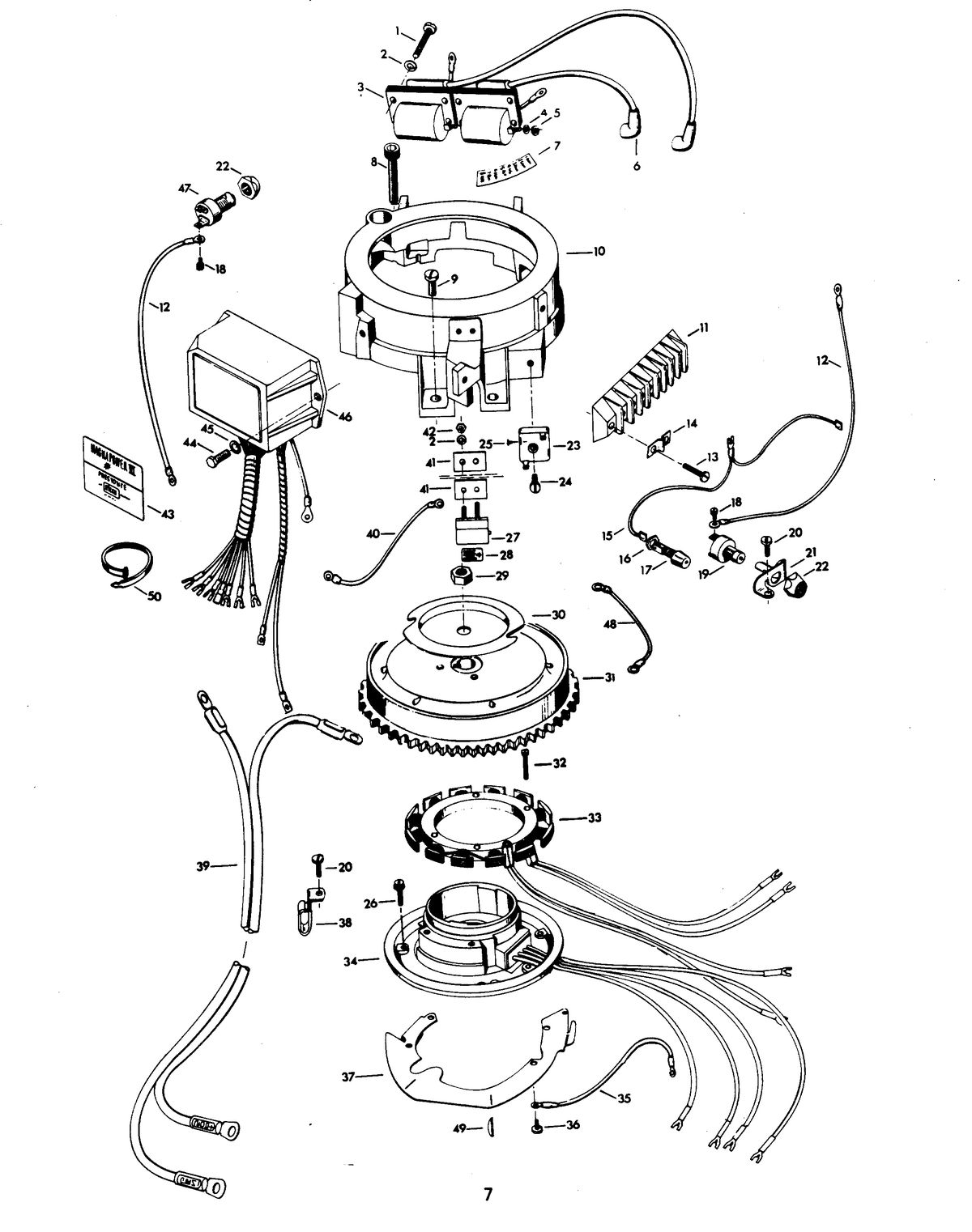 CHRYSLER 9.9 H.P. S91LOR ELECTRICAL COMPONENTS