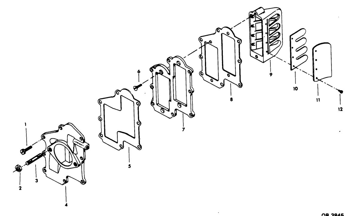 CHRYSLER 25 H.P. REED PLATE