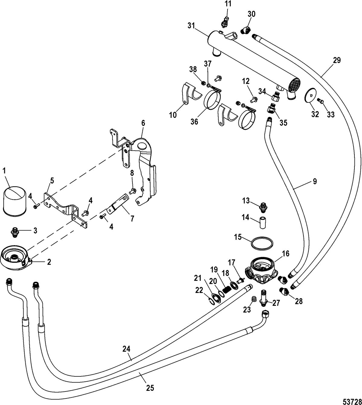RACE STERNDRIVE 520 HP Remote Oil System