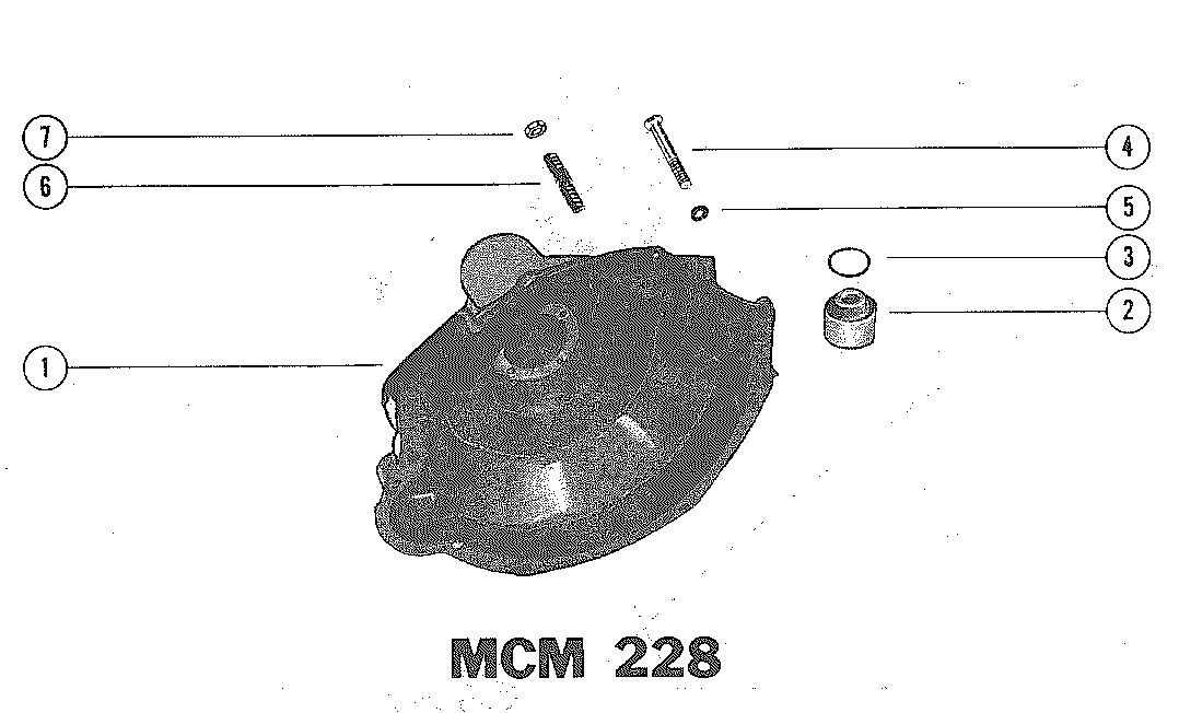 MERCRUISER 228 ENGINE (G.M.) FLYWHEEL HOUSING