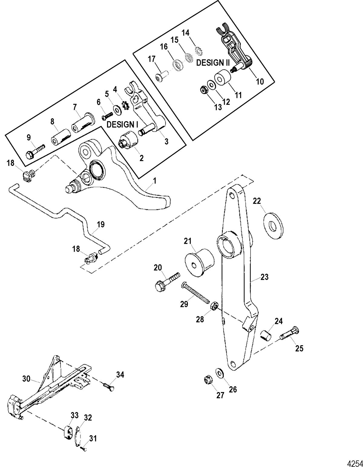SPORTJET 200 DFI M2 JET DRIVE Throttle Lever And Throttle Cam Assembly