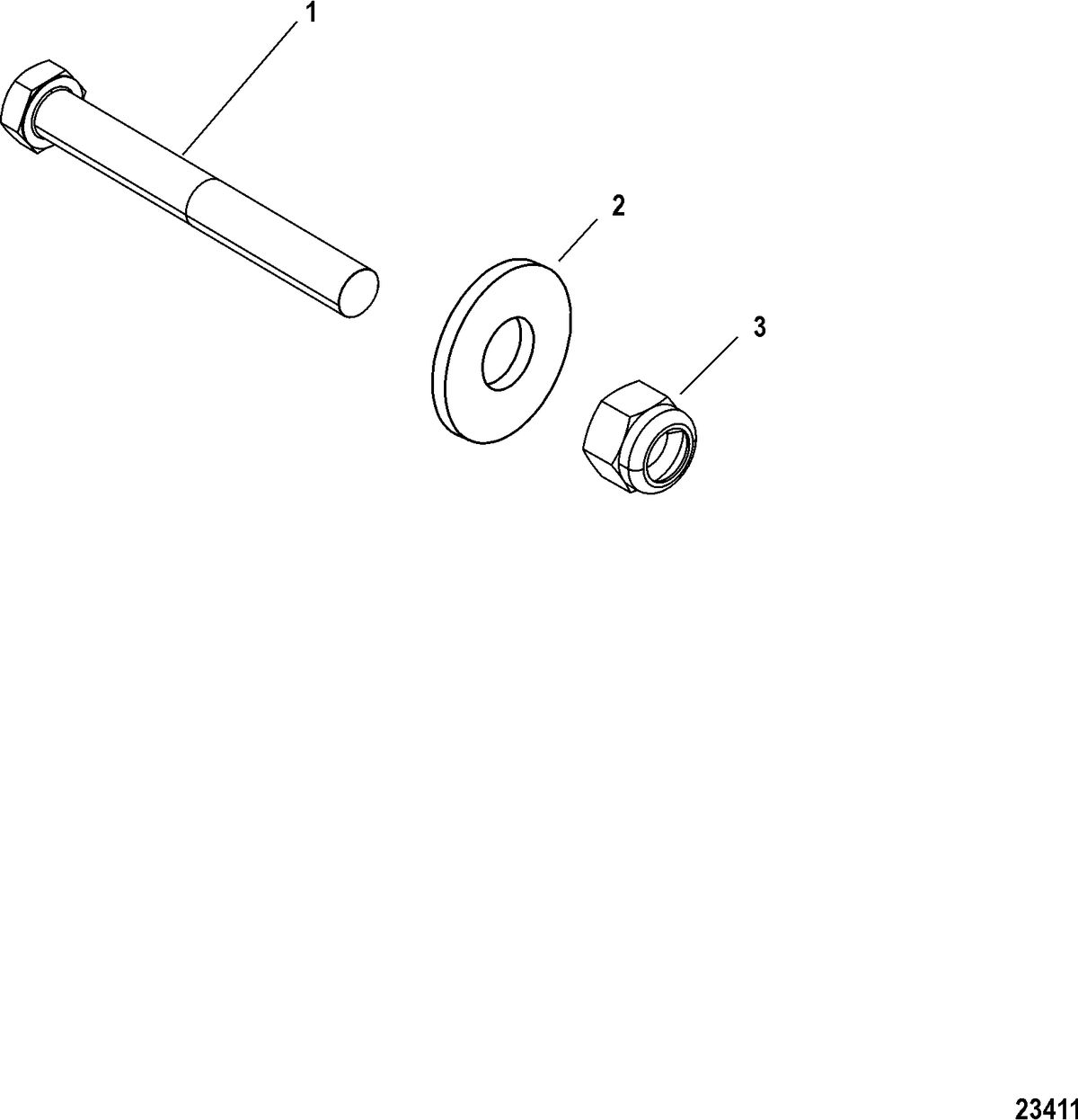 ACCESSORIES TRIM / TILT / LIFT SYSTEMS AND COMPONENTS Transom Bolt Kit