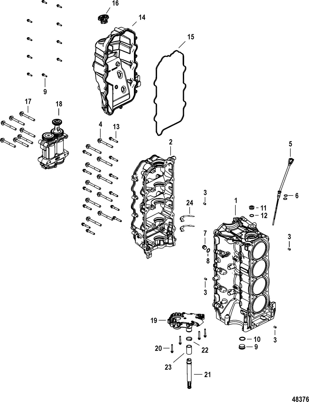 MERCURY/MARINER 150 4-STROKE Cylinder Block