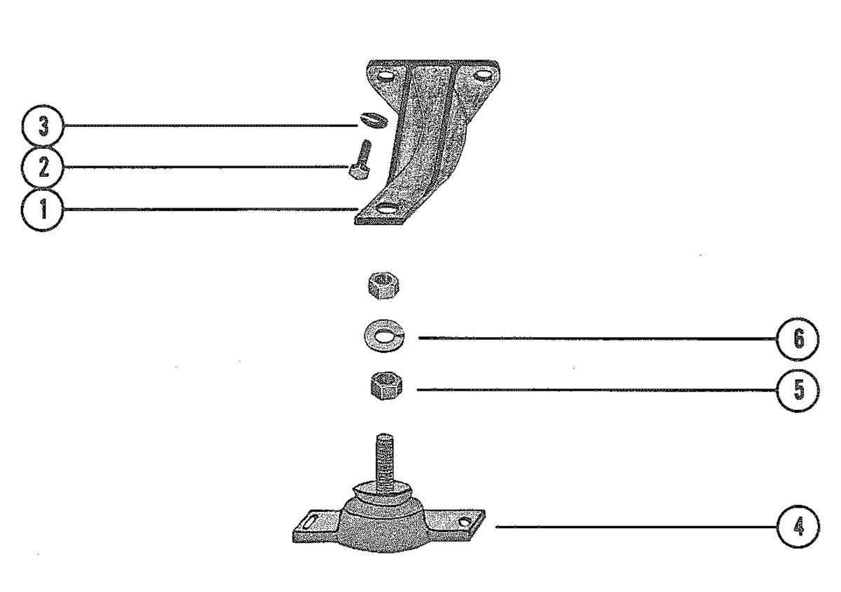 MERCRUISER 330 ENGINE (G.M.) ENGINE MOUNTING