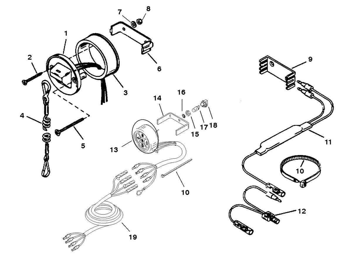 MERCURY/MARINER 200 DFI 3.0L INSTRUMENTATION
