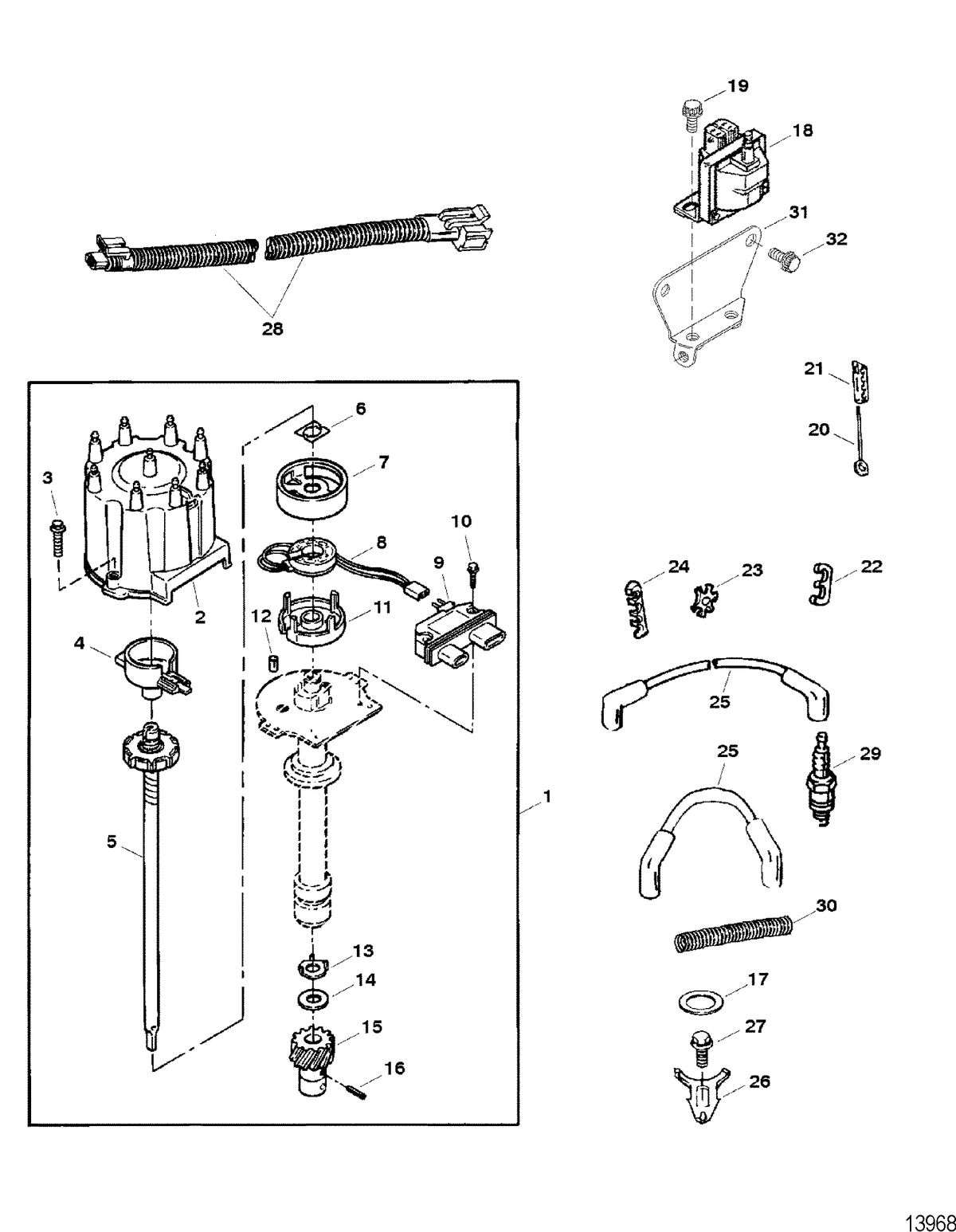 RACE STERNDRIVE SCORPION 377 Distributor And Ignition Components