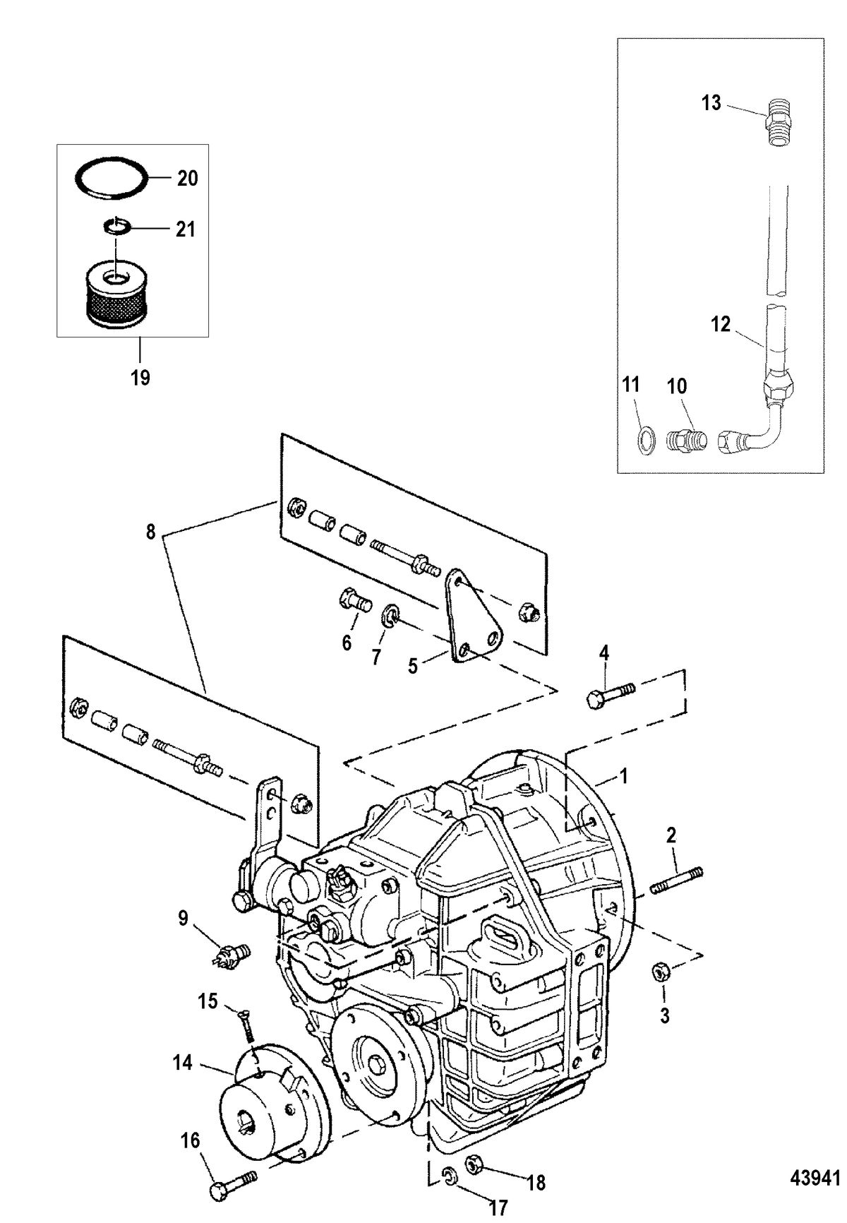 MERCRUISER CUMMINS/MERCRUISER DIESEL 2.8L-200/170 Transmission And Related Parts(Inboard)