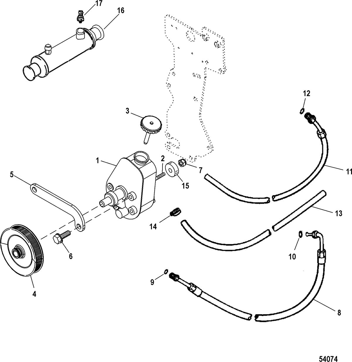 MERCRUISER 385 PERFORMANCE TUNED Power Steering Components