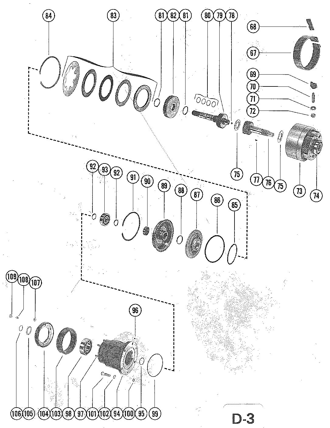 MERCRUISER 228 ENGINE (G.M.) TRANSMISSION ASSEMBLY (STERN DRIVE) PAGE 2