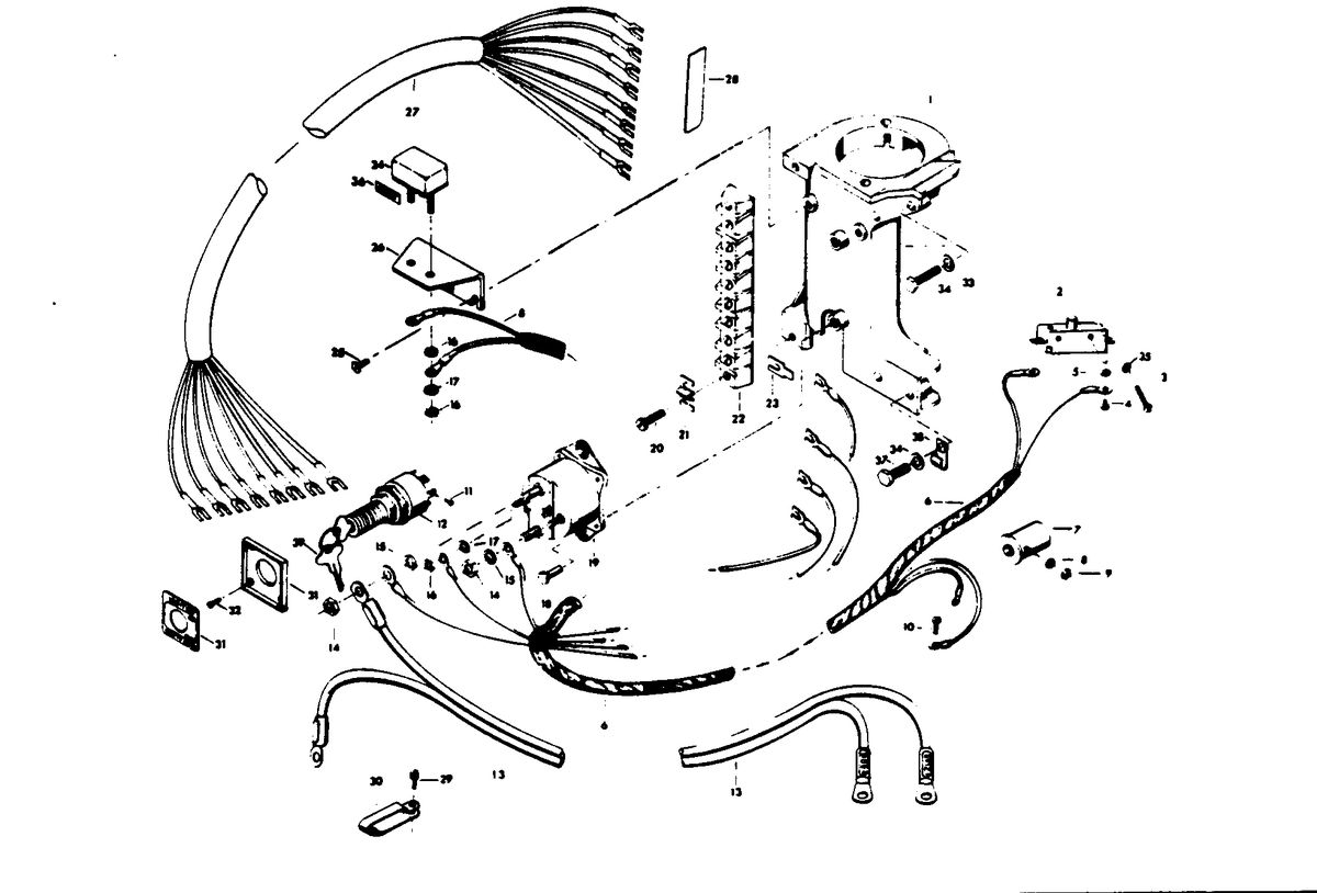 CHRYSLER 25 H.P. ELECTRICAL COMPONENTS