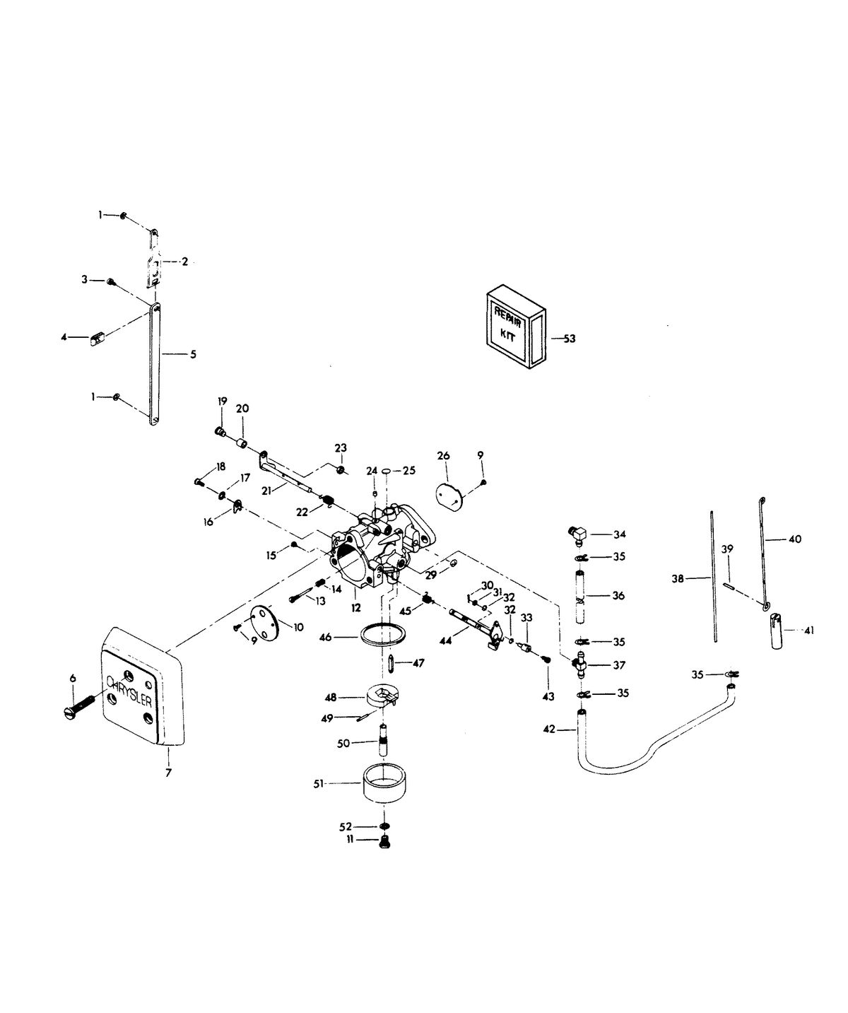 CHRYSLER 140 H.P. CARBURETOR
