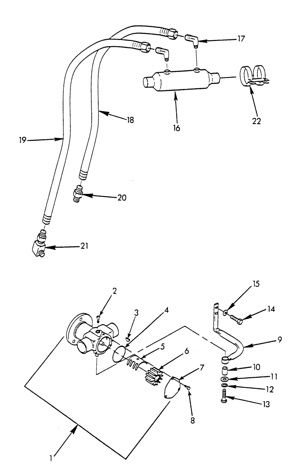 U.S. MARINE US MARINE 351 INBOARDS RAW WATER PUMP AND GEAR COOLER