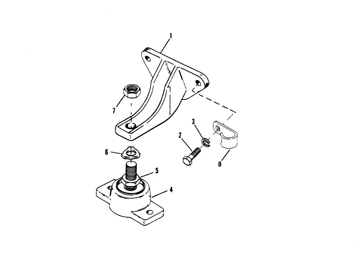MERCRUISER 350 MAGNUM BRAVO (EFI/MP) ENGINE MOUNTING