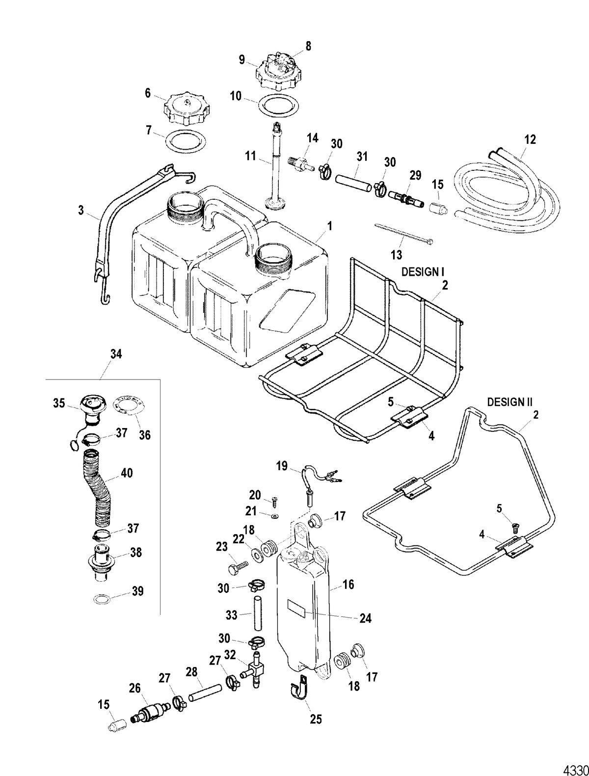 SPORTJET 200 DFI JET DRIVE Oil Injection Components