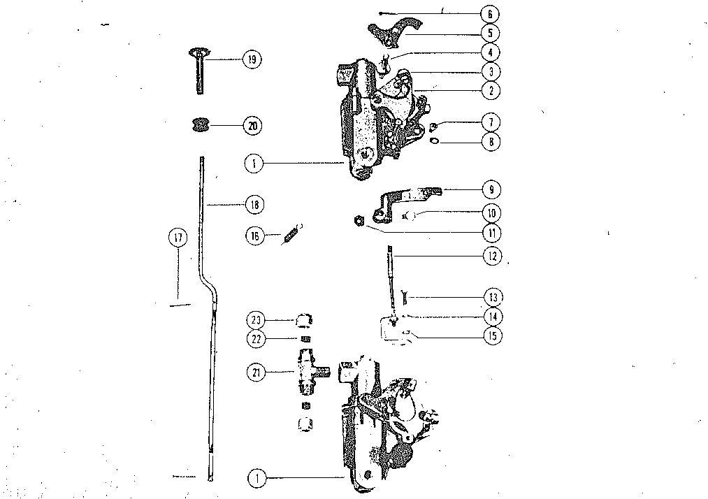 MARK MARK 30 CARBURETOR LINKAGE