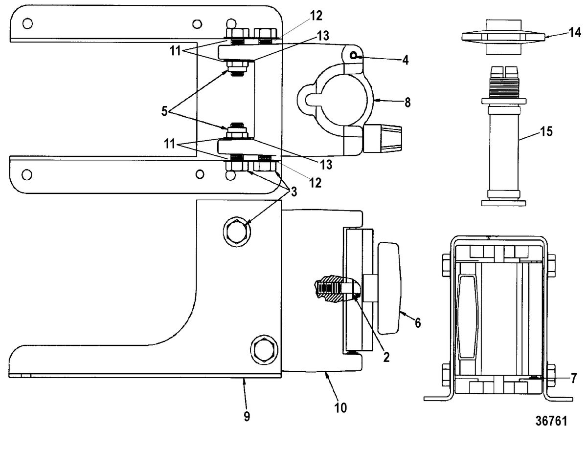 TROLLING MOTOR MOTORGUIDE TRANSOM AND BOW MOUNTS Pontoon Mount(MBK300052)