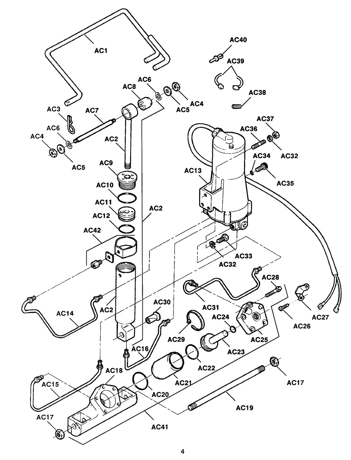 FORCE FORCE PARTS CATALOG = POWER TRIM & POWER TILT POWER TRIM 5H150-1 (ELECTICAL COMPONENTS - SEE PG. 19)