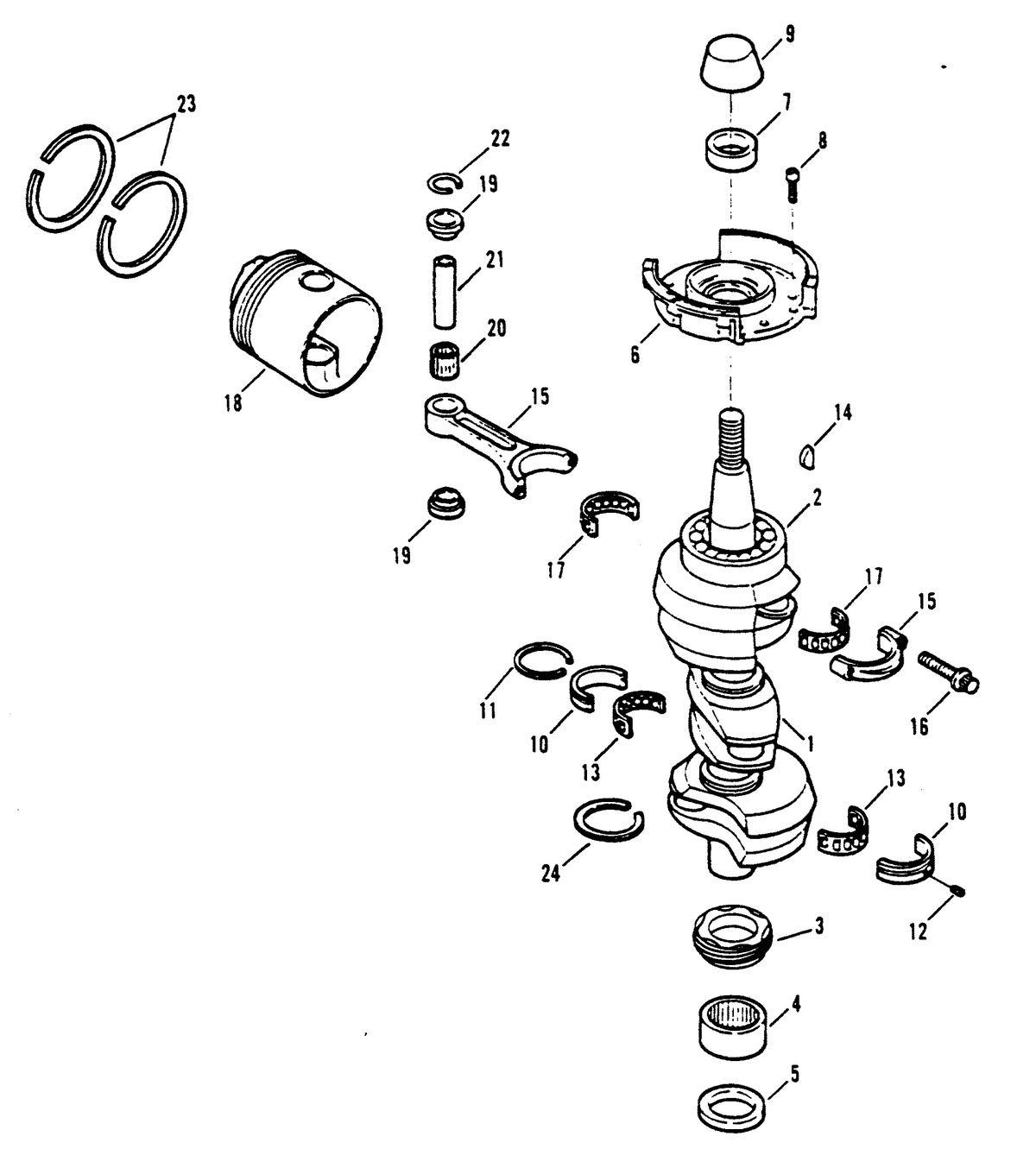 SPORTJET SPORT JET 90 CRANKSHAFT AND PISTON