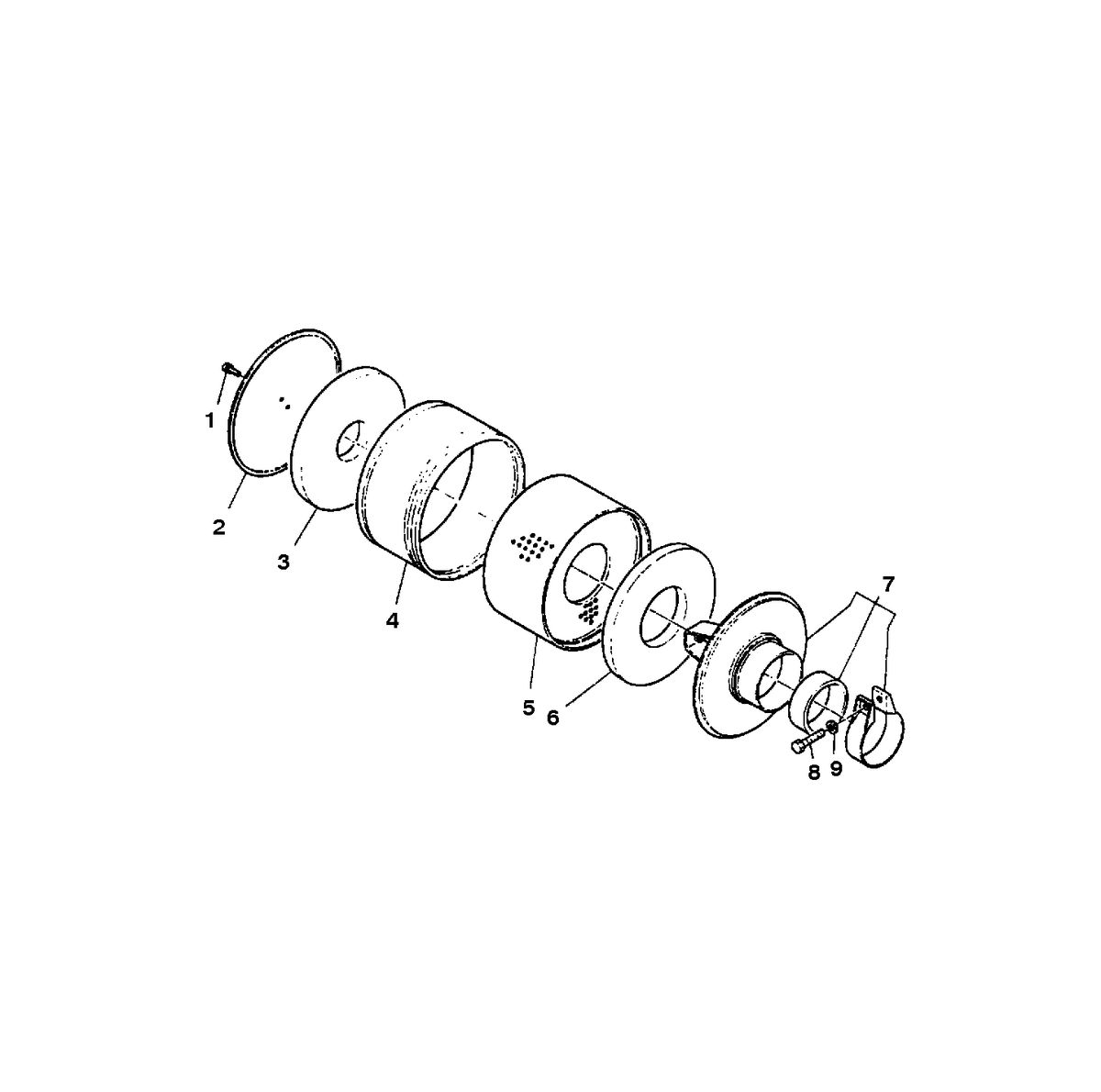MERCRUISER HINO 175/220 CLEANER ASSEMBLY - AIR (175 H.P.)