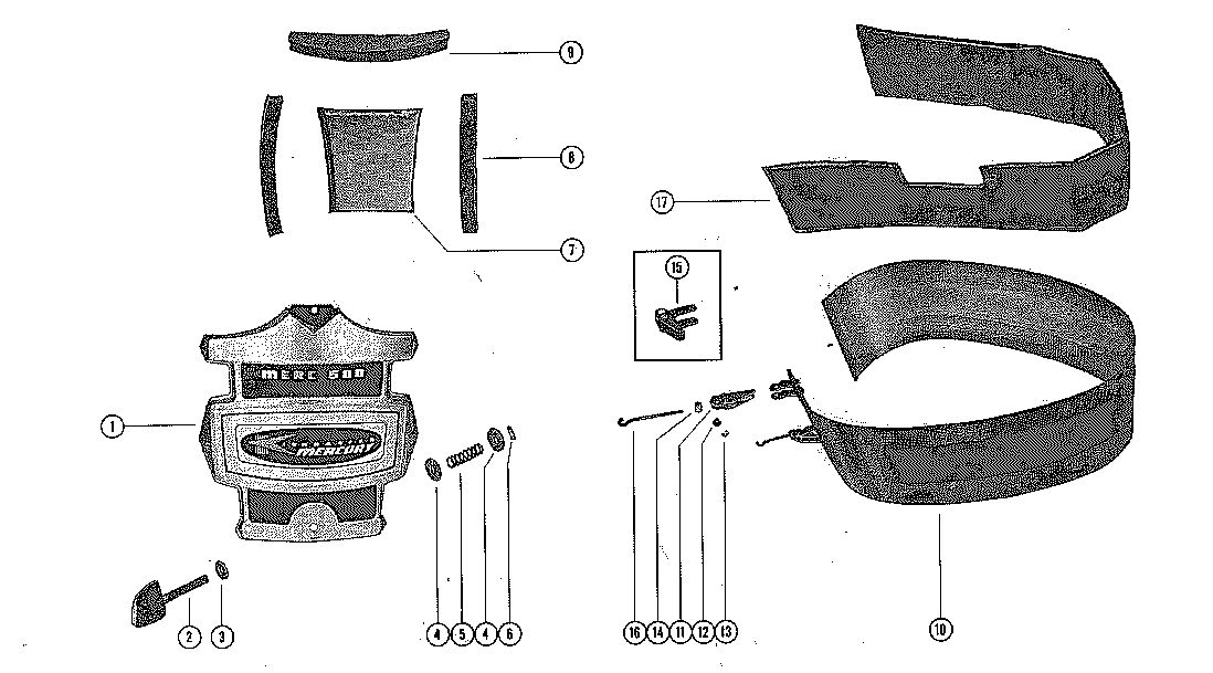 MERCURY MERC 500-6 COWLING AND FRONT COVER