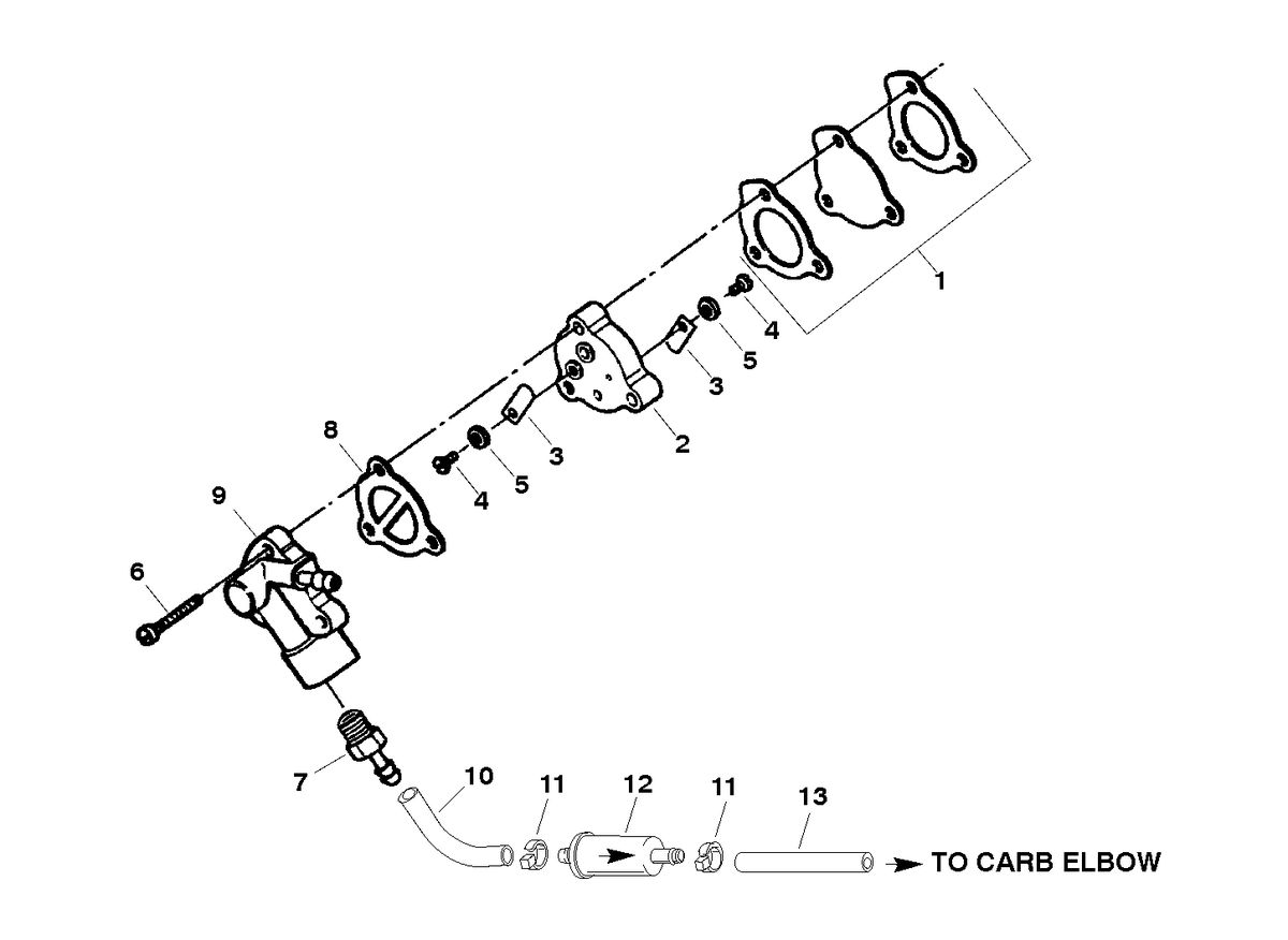 FORCE FORCE 5 H.P. (1998) FUEL PUMP