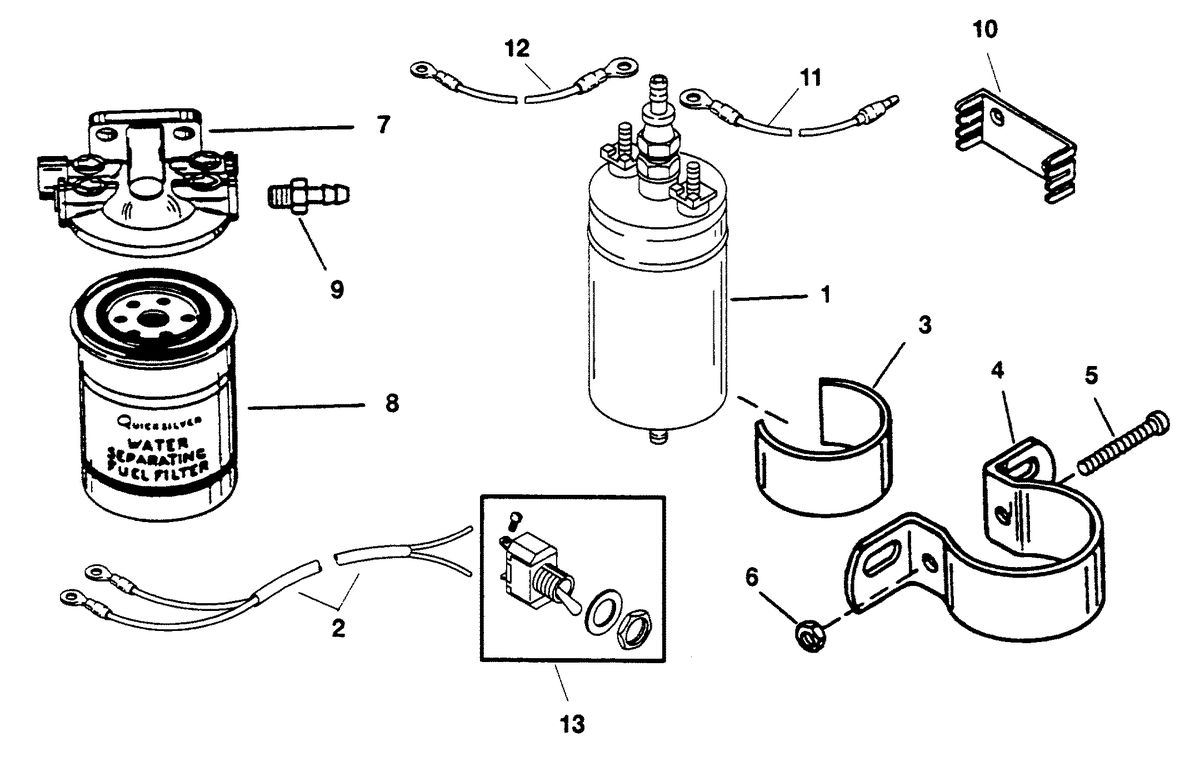 RACE OUTBOARD 2.5L EFI 2.5L EFI OFFSHORE FUEL PUMP(DESIGN II)