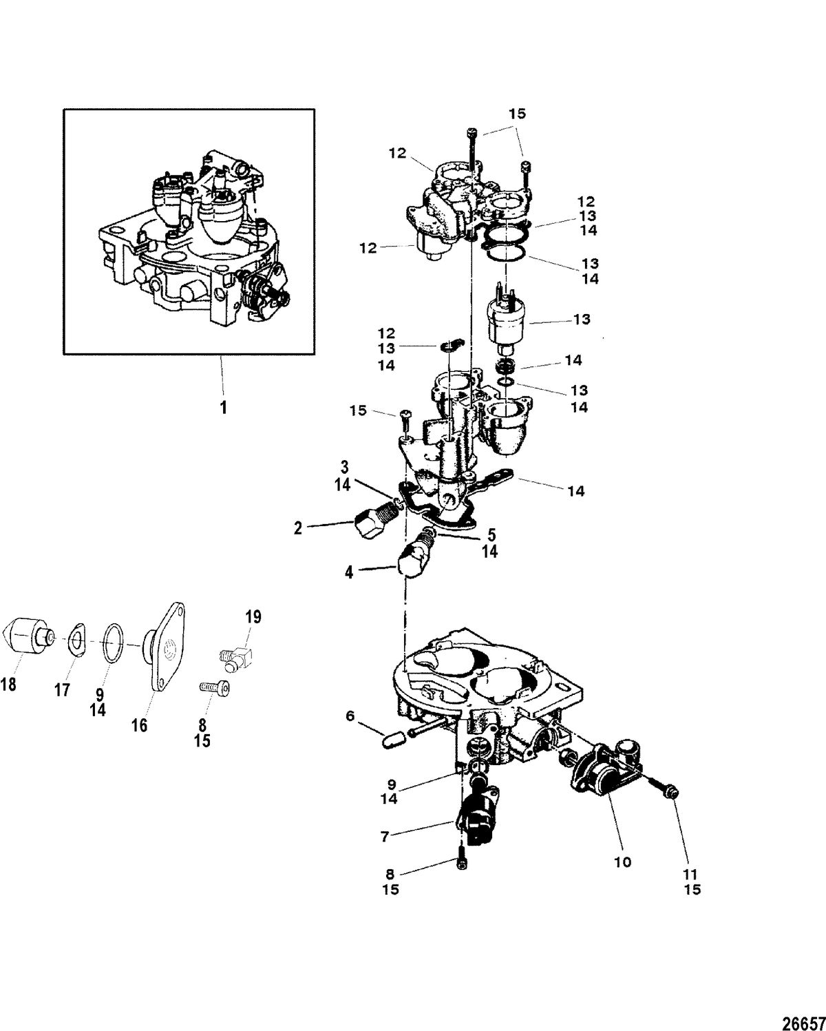 RACE STERNDRIVE 575 SCI Intake Throttle Body Components
