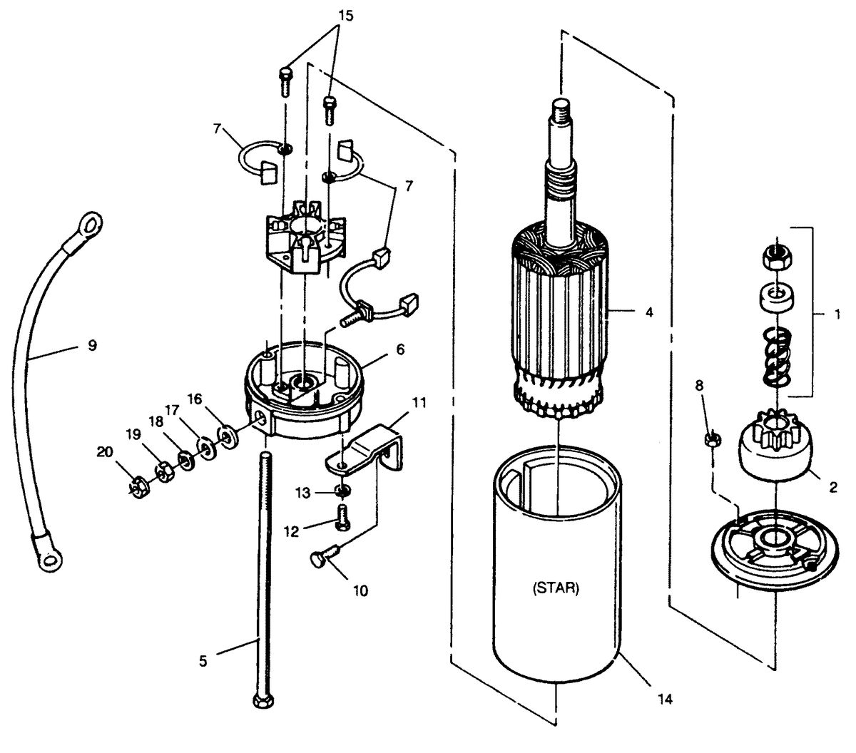 FORCE FORCE 90 HP1991 STARTER