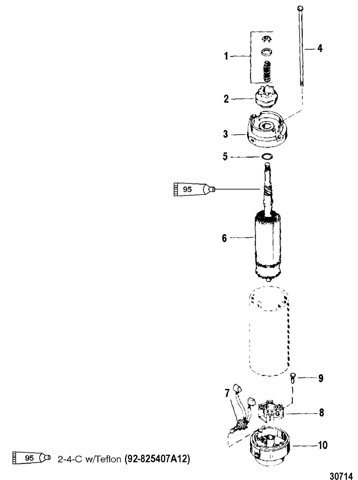 MERCURY/MARINER 150/175/200 EFI Starter Motor